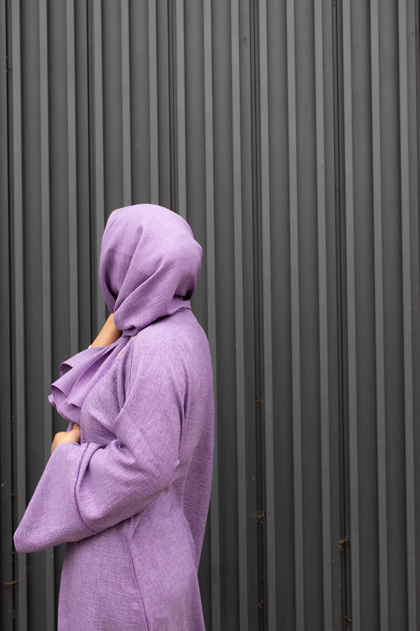 Safiya abaya in purple