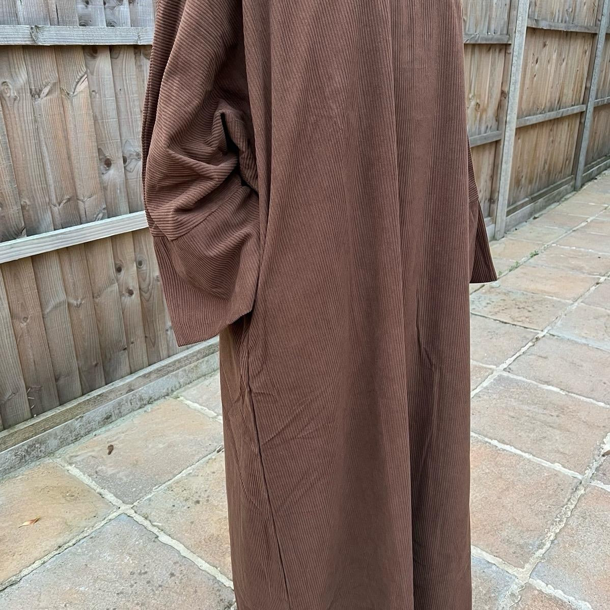 Raha abaya in brown
