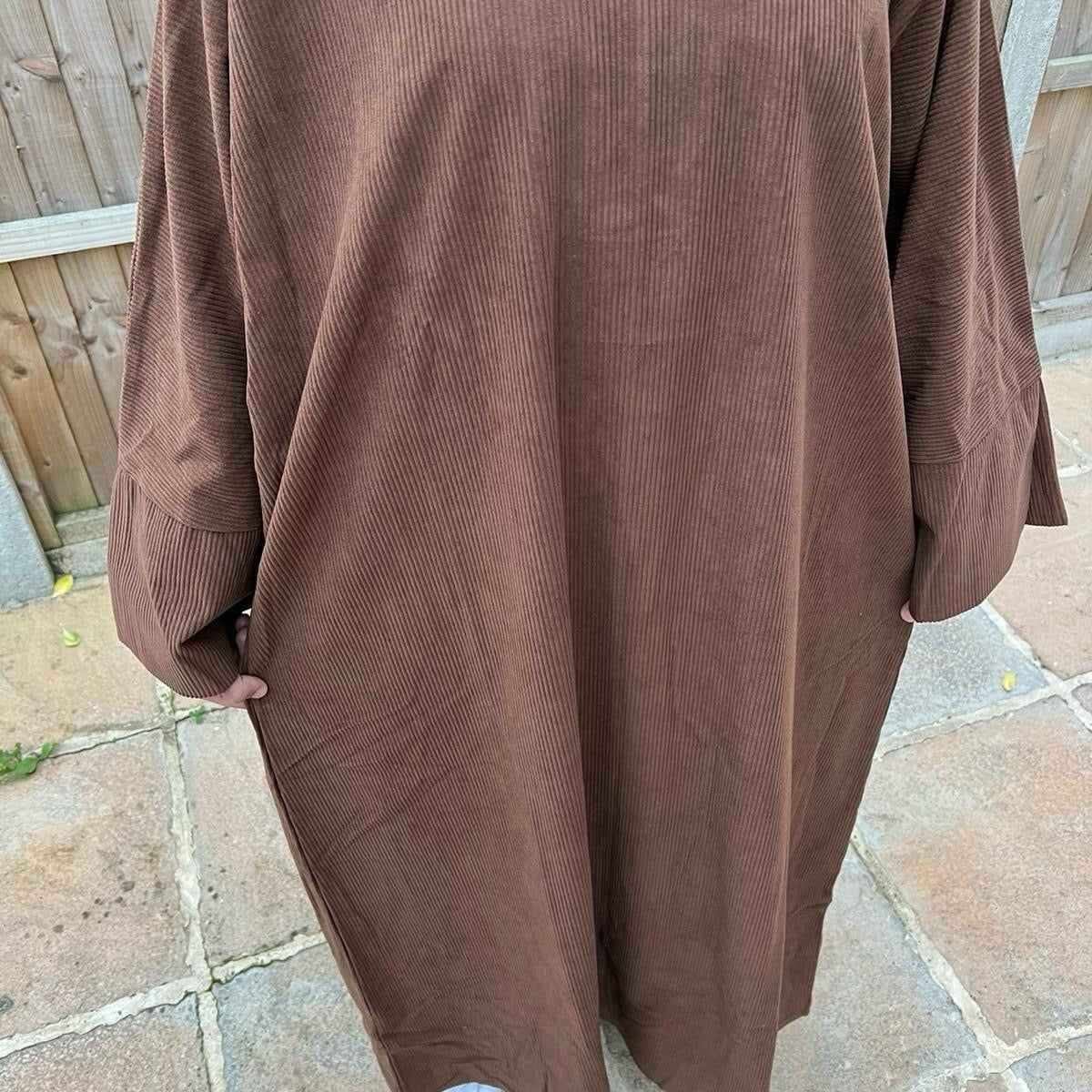 Raha abaya in brown